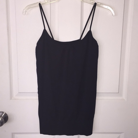 Black Stretchy Tank Skinny Strap S/M - Picture 3 of 3